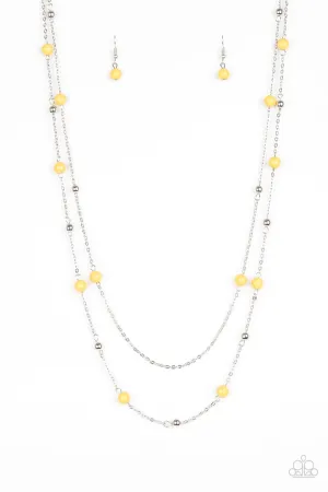 Paparazzi Necklace ~ Beach Party Pageant - Yellow