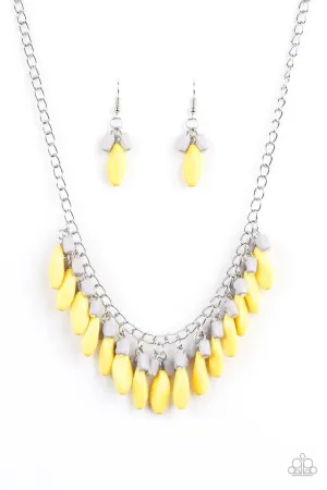 Paparazzi Necklace ~ Bead Binge - Yellow