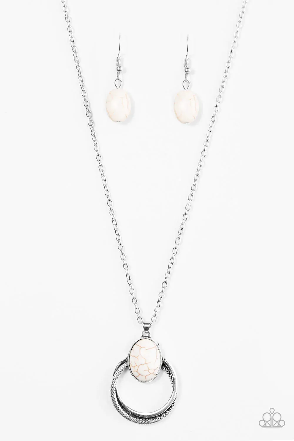 Paparazzi Necklace ~ Contemporary ARTISAN - White