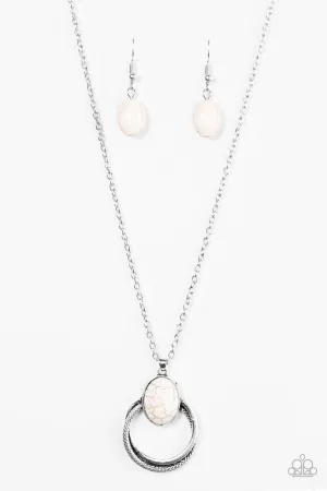 Paparazzi Necklace ~ Contemporary ARTISAN - White