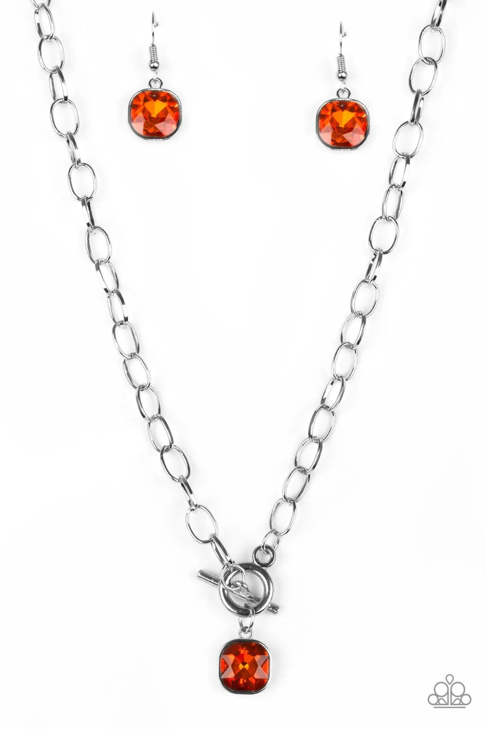 Paparazzi Necklace ~ Dynamite Dazzle - Orange