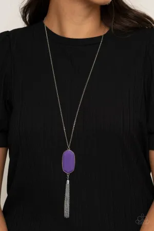 Paparazzi Necklace ~ Got A Good Thing GLOWING - Purple