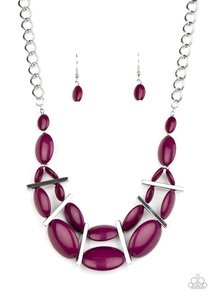 Paparazzi Necklace ~ Law of the Jungle - Purple