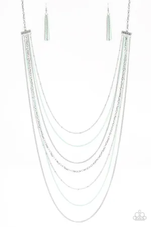 Paparazzi Necklace ~ Radical Rainbows - Green