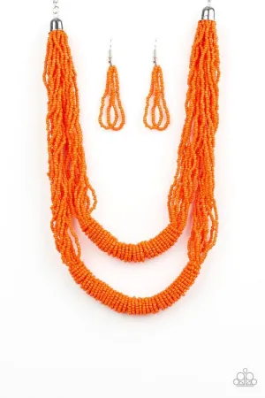 Paparazzi Necklace ~ Right As RAINFOREST - Orange