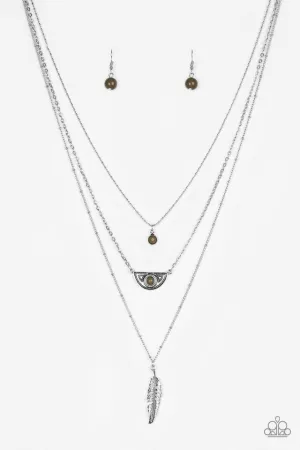 Paparazzi Necklace ~ Sahara Sparrow - Green