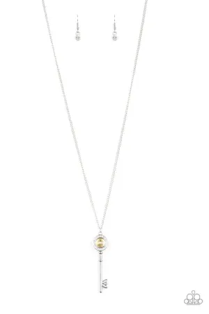 Paparazzi Necklace ~ Secret Shimmer - Yellow