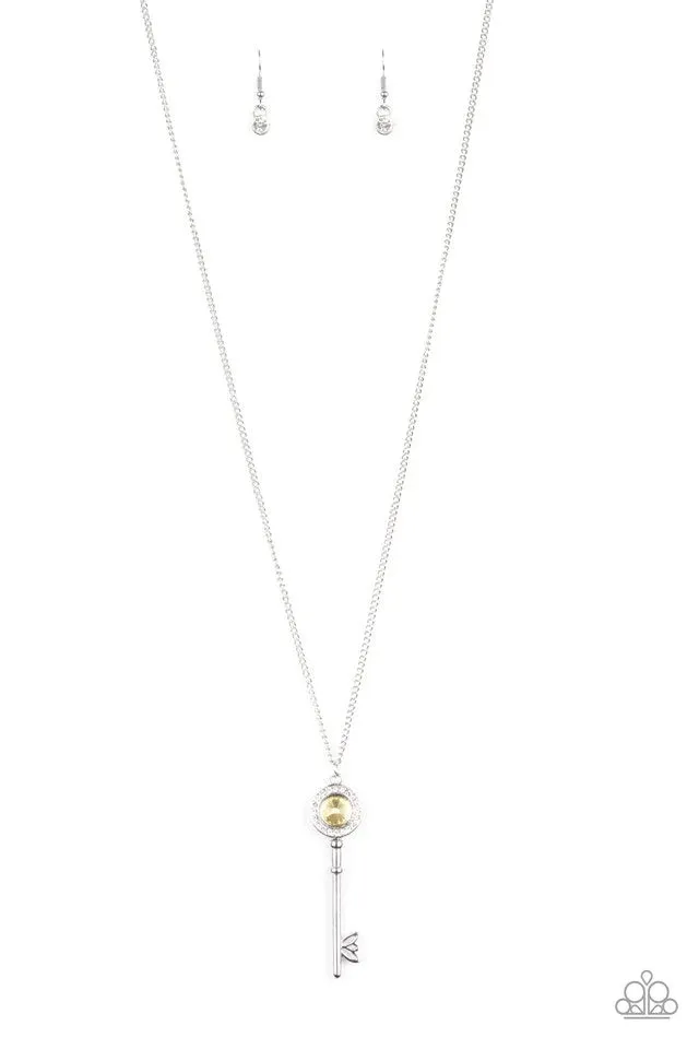 Paparazzi Necklace ~ Secret Shimmer - Yellow