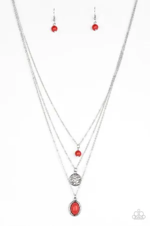 Paparazzi Necklace ~ Southern Roots - Red