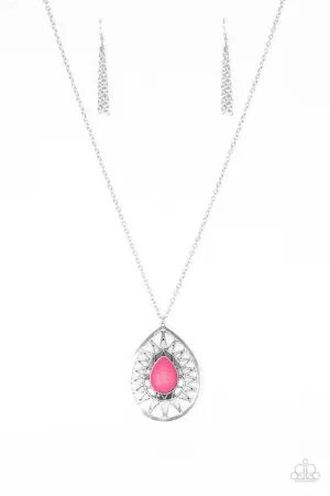 Paparazzi Necklace ~ Summer Sunbeam - Pink