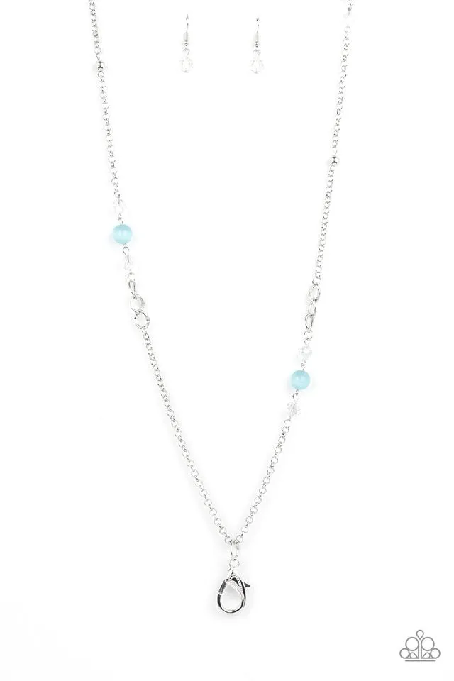 Paparazzi Necklace ~ Teasingly Trendy - Blue