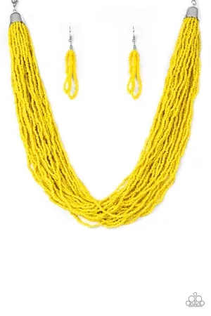 Paparazzi Necklace ~ The Show Must CONGO On! - Yellow