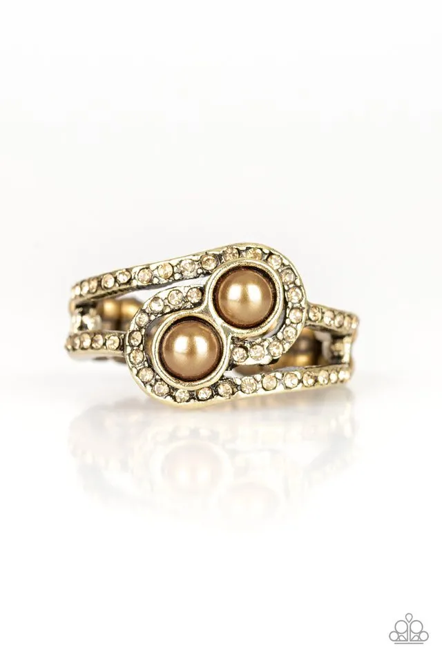 Paparazzi Ring ~ Collect Up Front - Brass