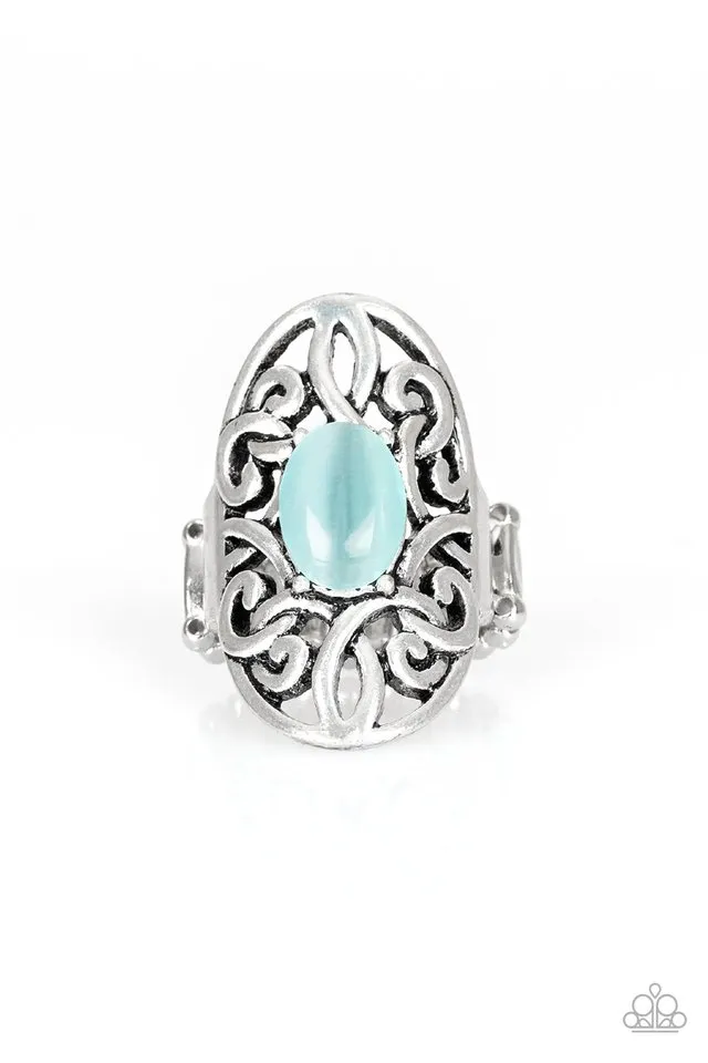 Paparazzi Ring ~ GLEAM Big - Blue