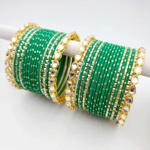 Pardeep Green Bangle Set