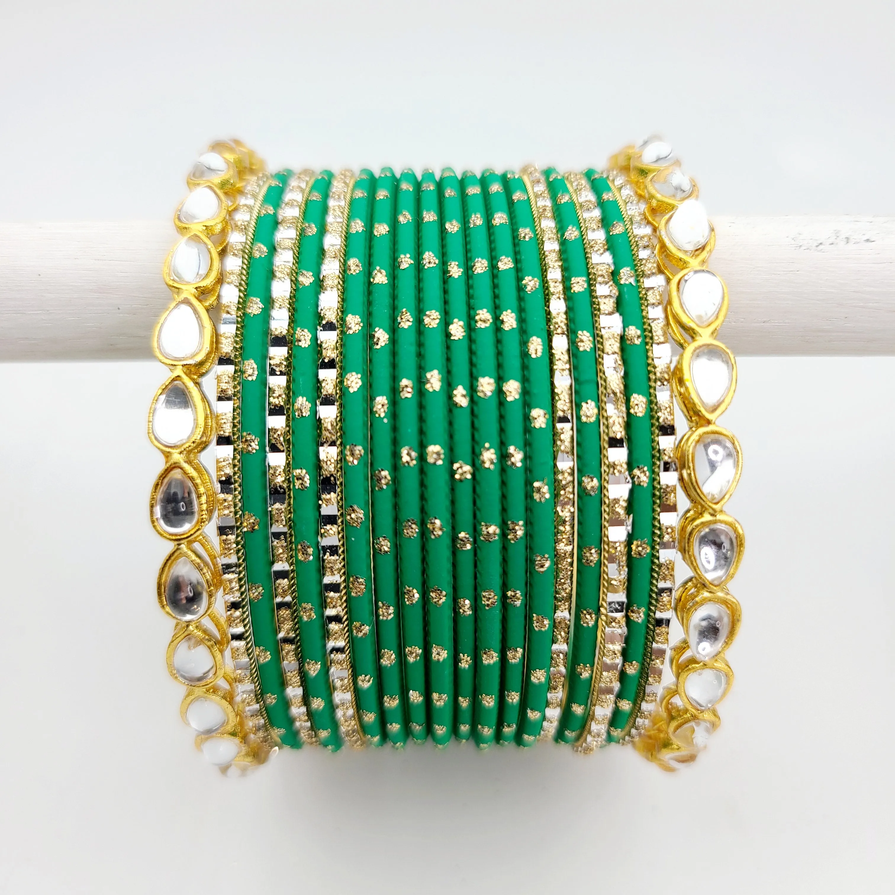 Pardeep Green Bangle Set