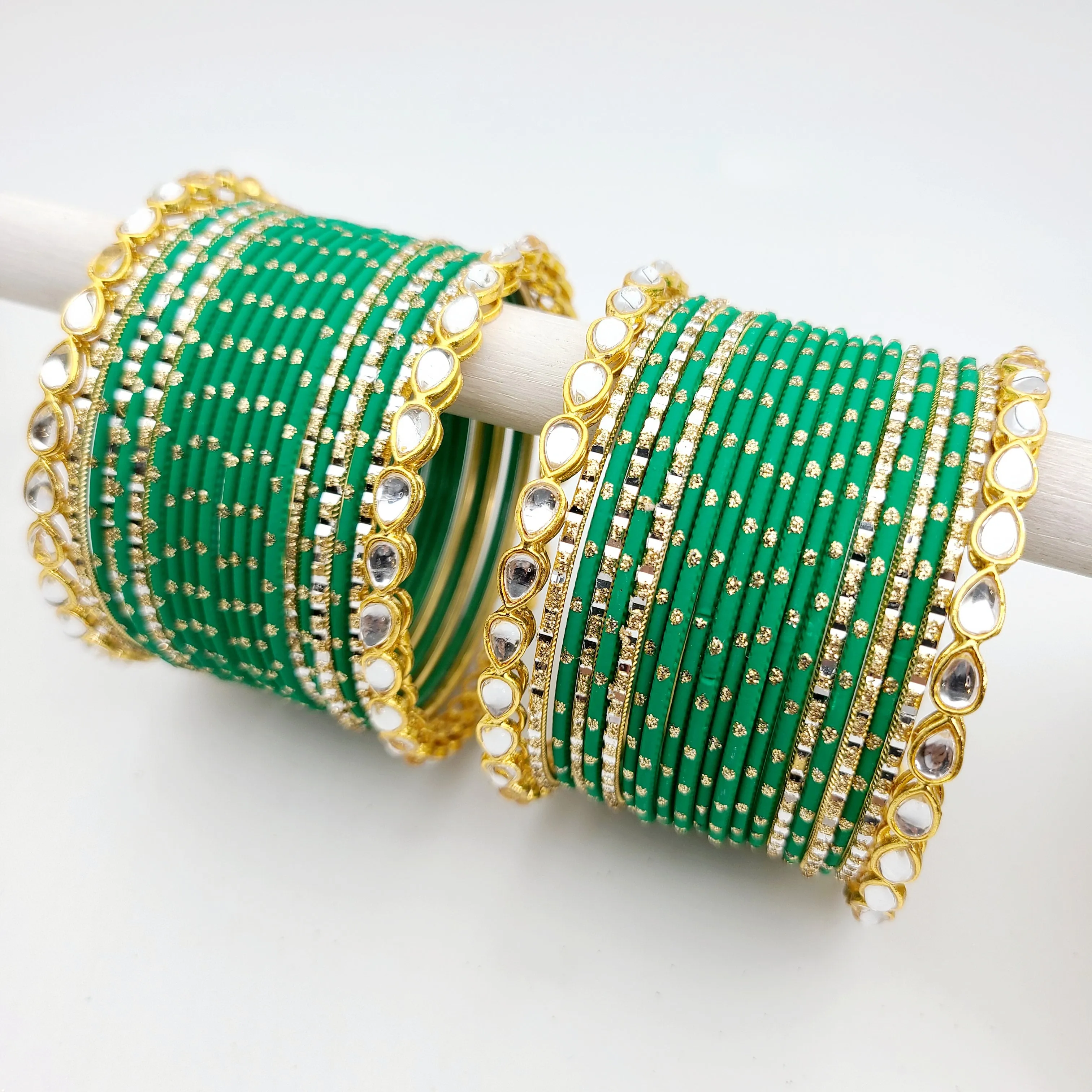 Pardeep Green Bangle Set