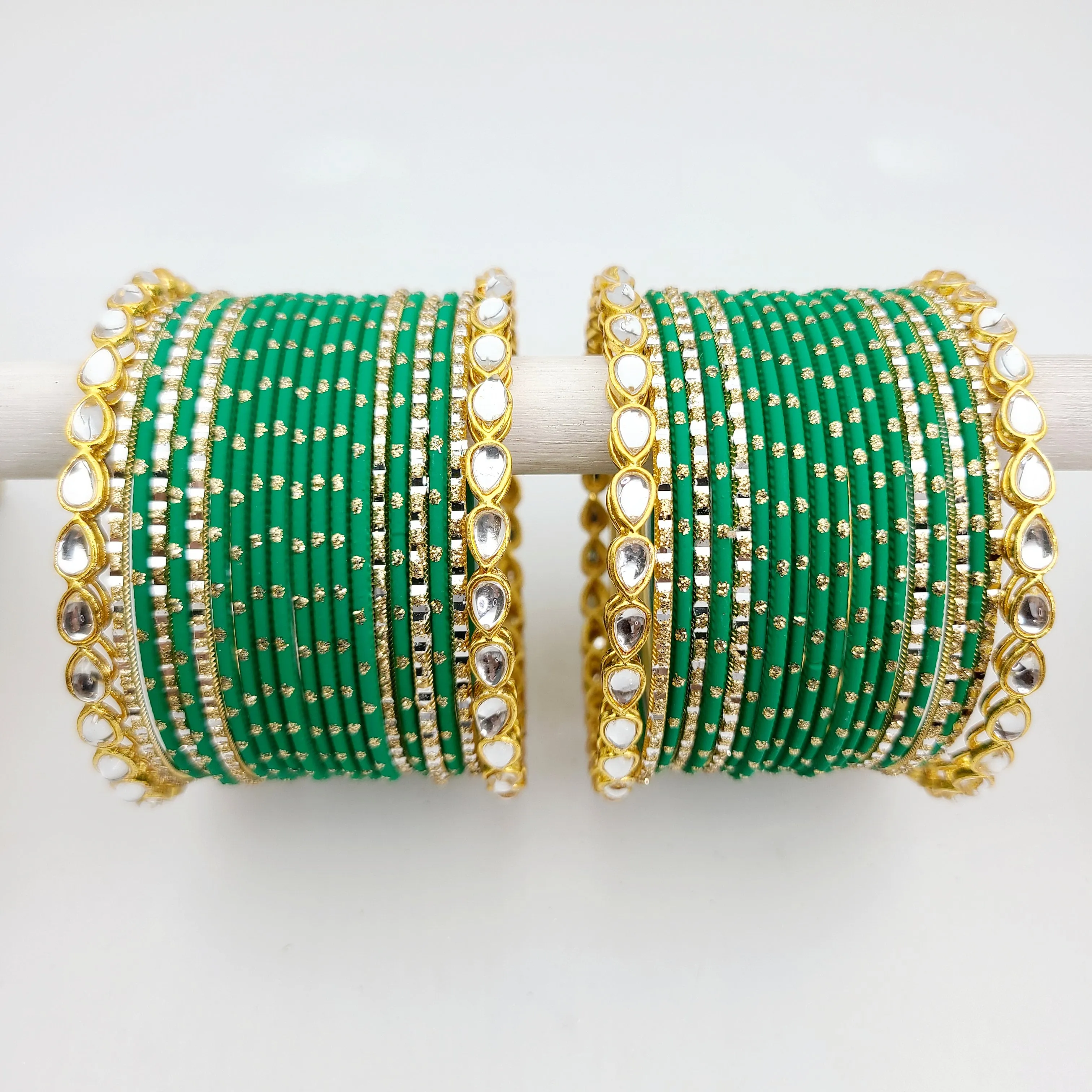 Pardeep Green Bangle Set