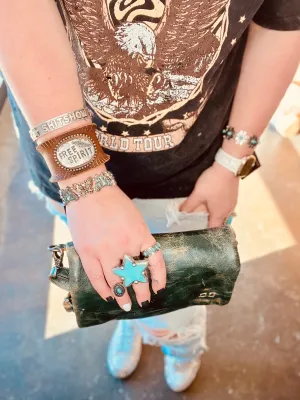 Patina Butterfly Stretch Bracelet