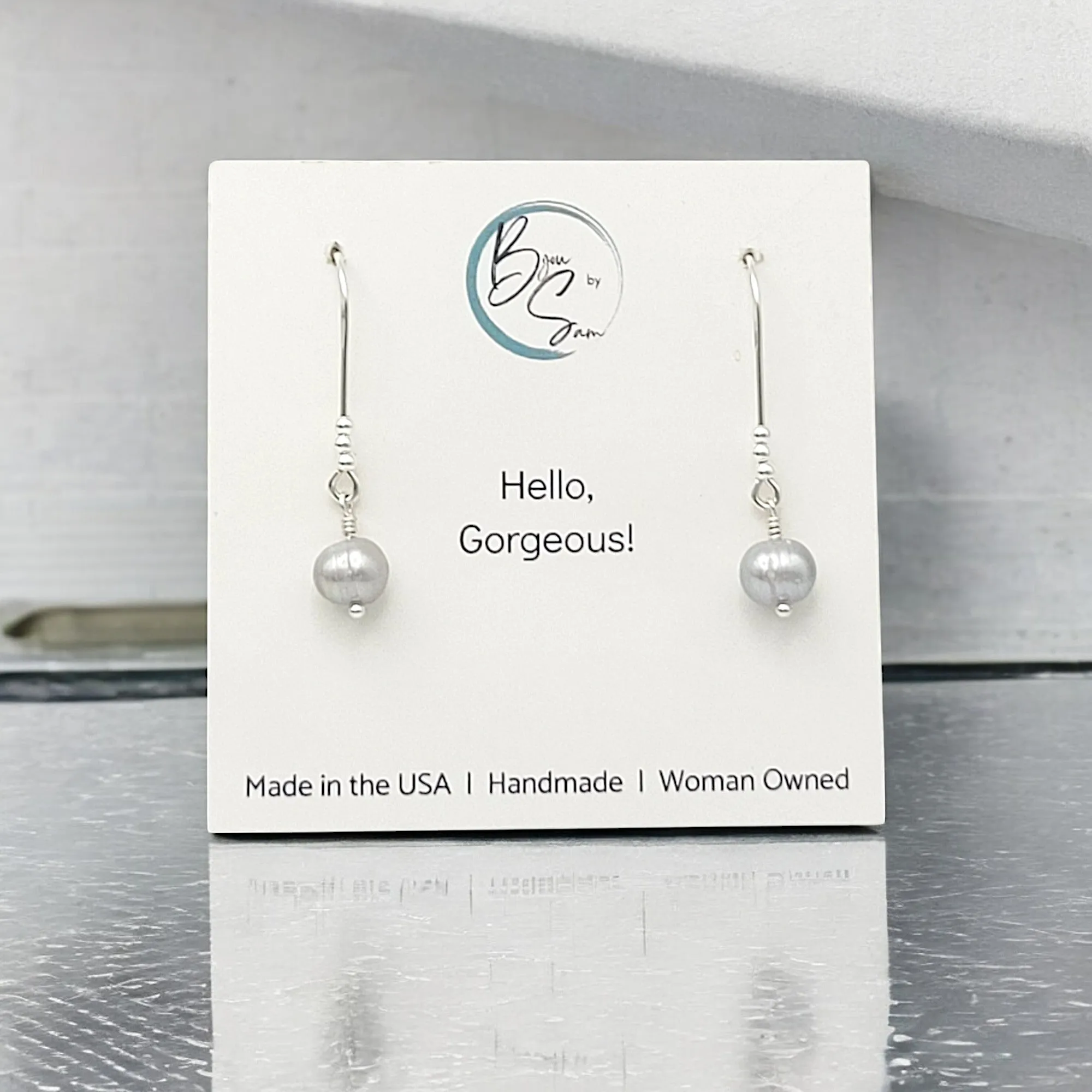 Pearl - Silver & Gray Threader