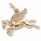 Pegasus Charm in Yellow Gold Plated