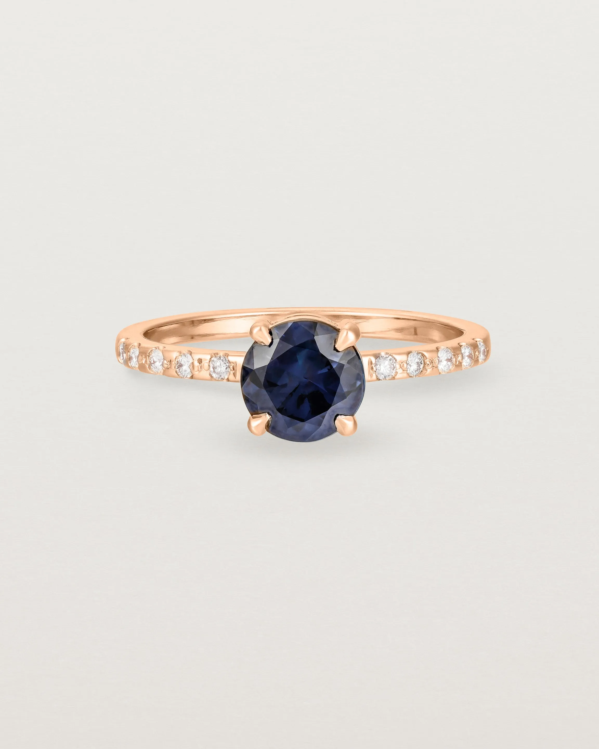 Petite Una Round Solitaire | Australian Sapphire