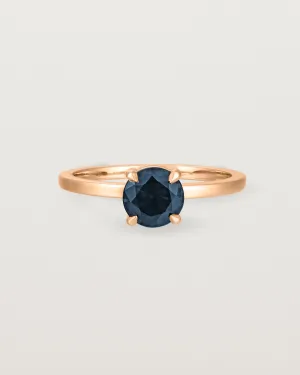 Petite Una Round Solitaire | Australian Sapphire