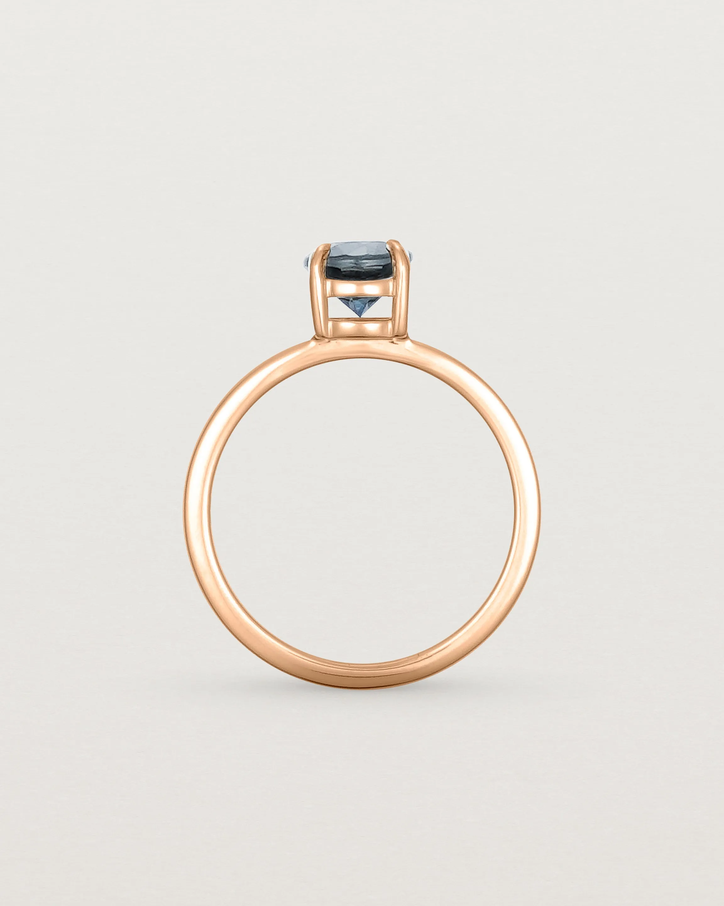 Petite Una Round Solitaire | Australian Sapphire