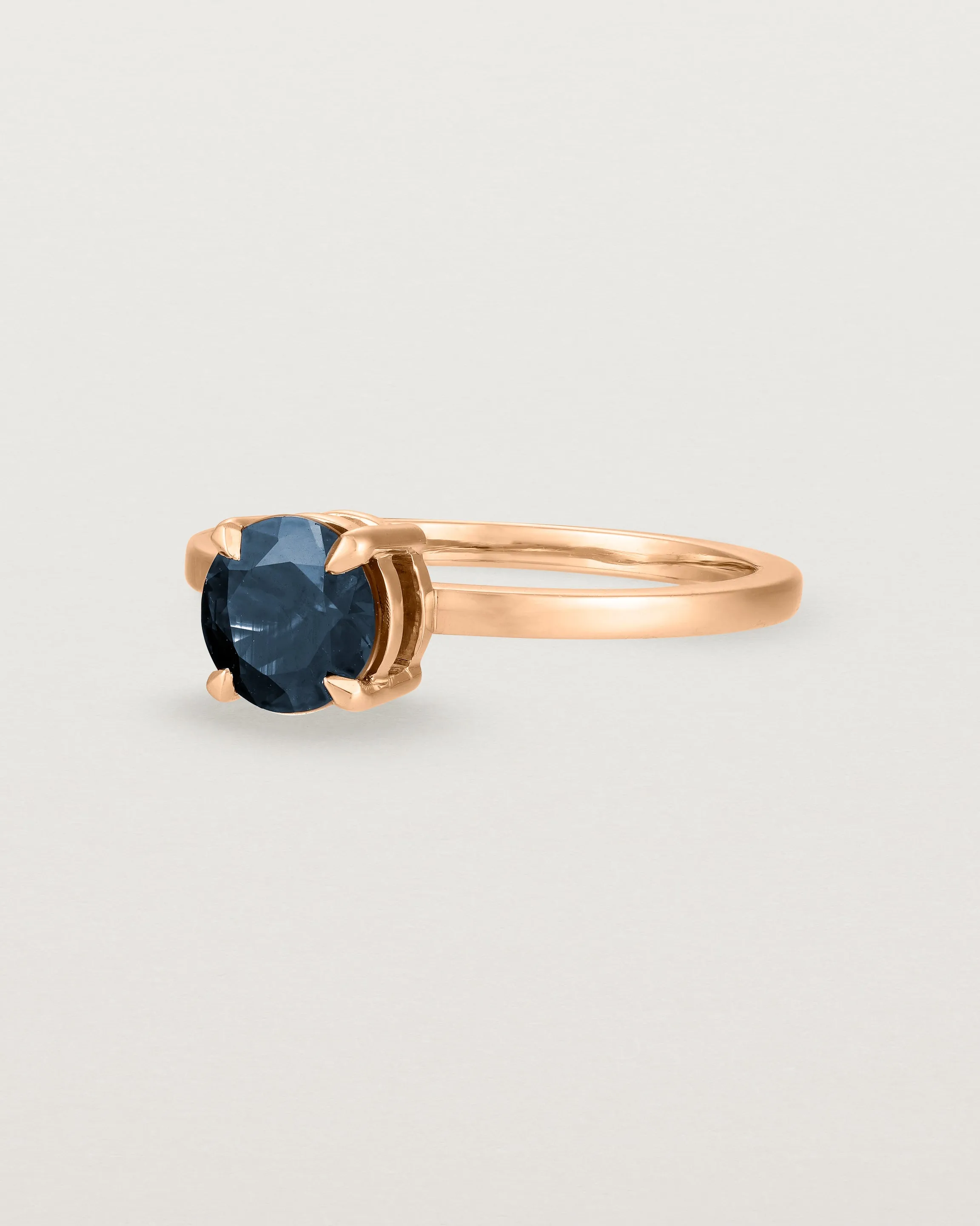 Petite Una Round Solitaire | Australian Sapphire