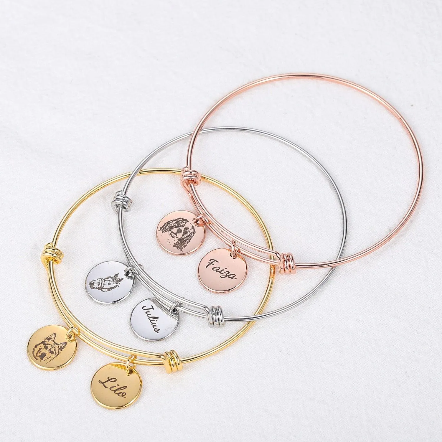 PetShots Engraved Bangles