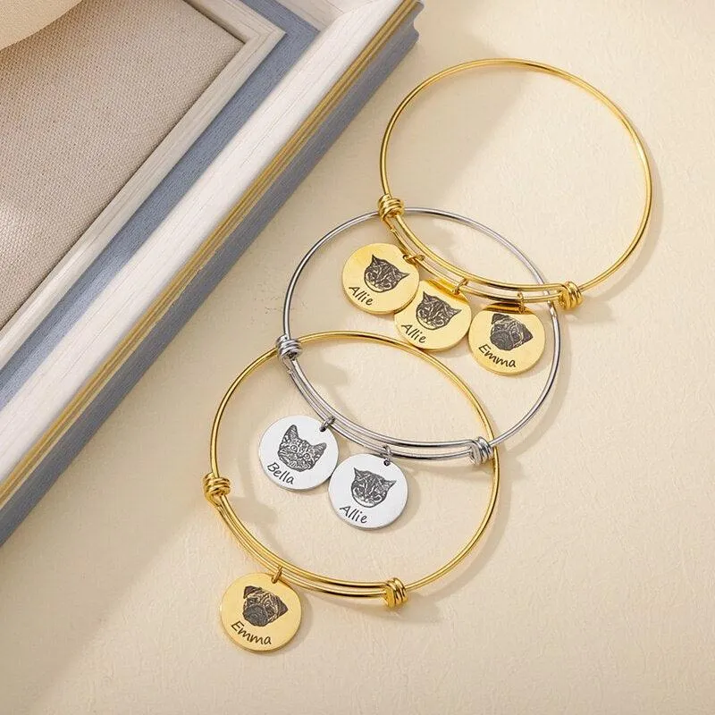 PetShots Engraved Bangles