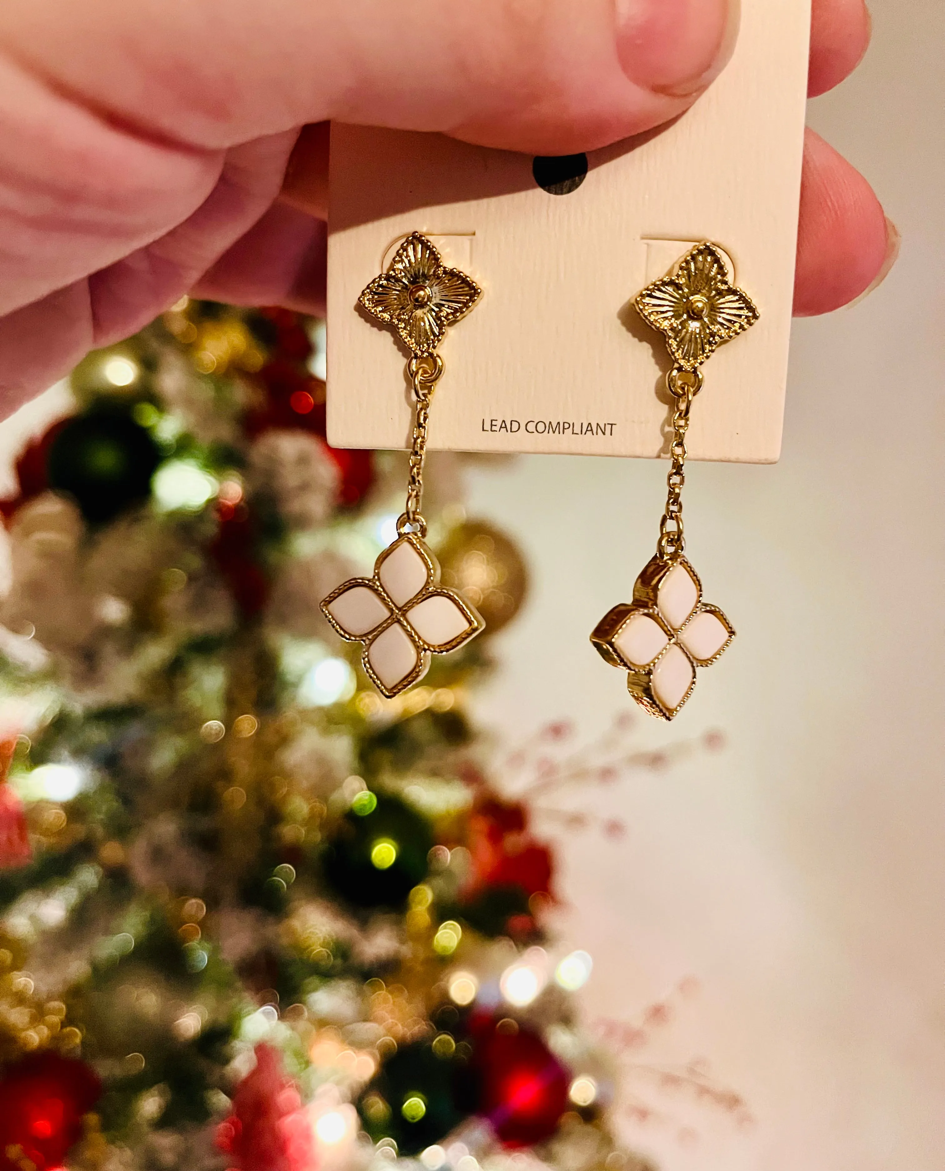 Princess flower earrings