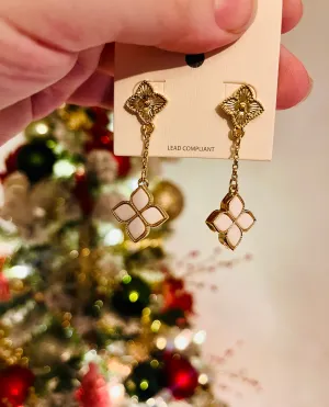 Princess flower earrings