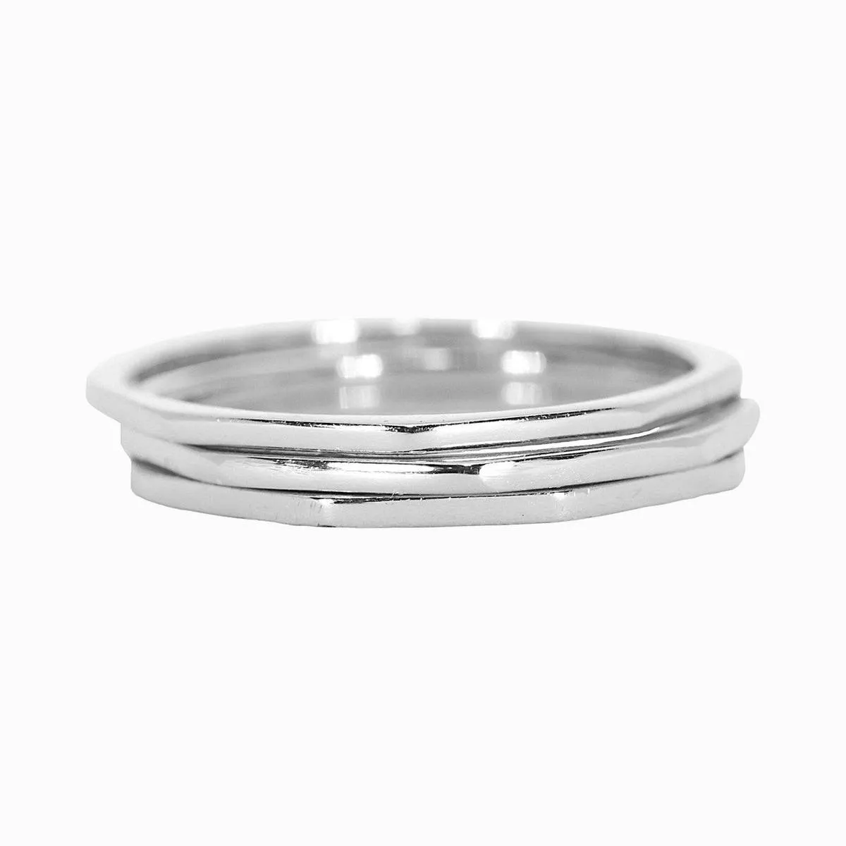 Pura Vida Delicate Stacked Ring Silver