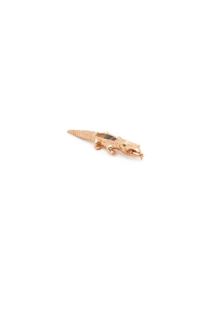 Rainbow Alligator Bite Single Earring