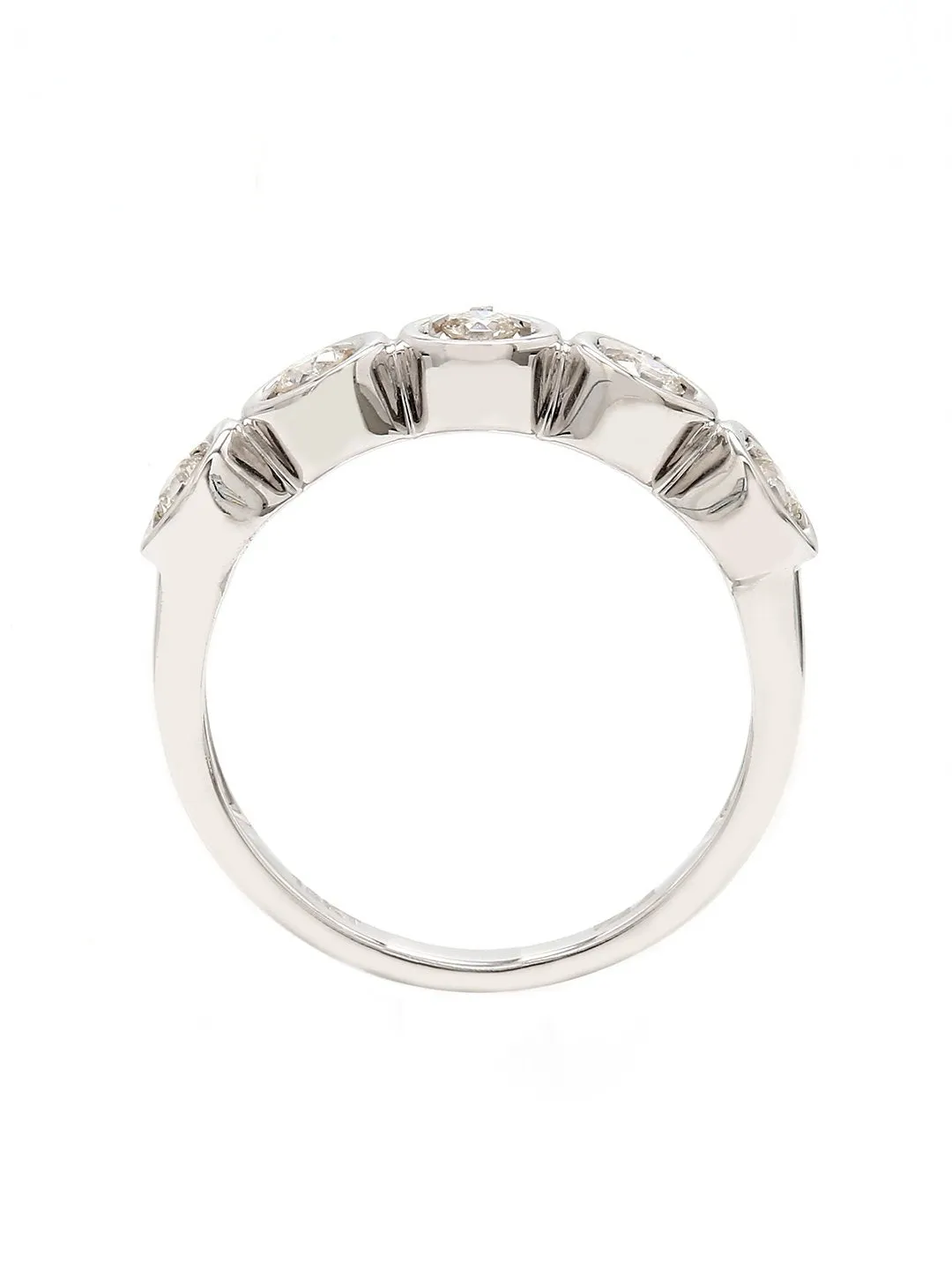 Real Diamond Illussion Solitaire Band Ring