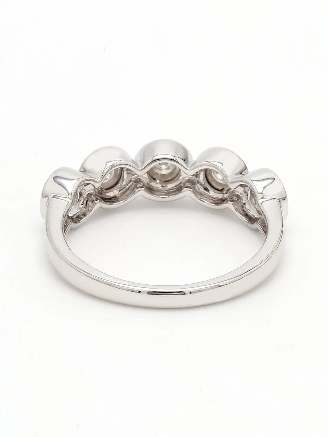 Real Diamond Illussion Solitaire Band Ring
