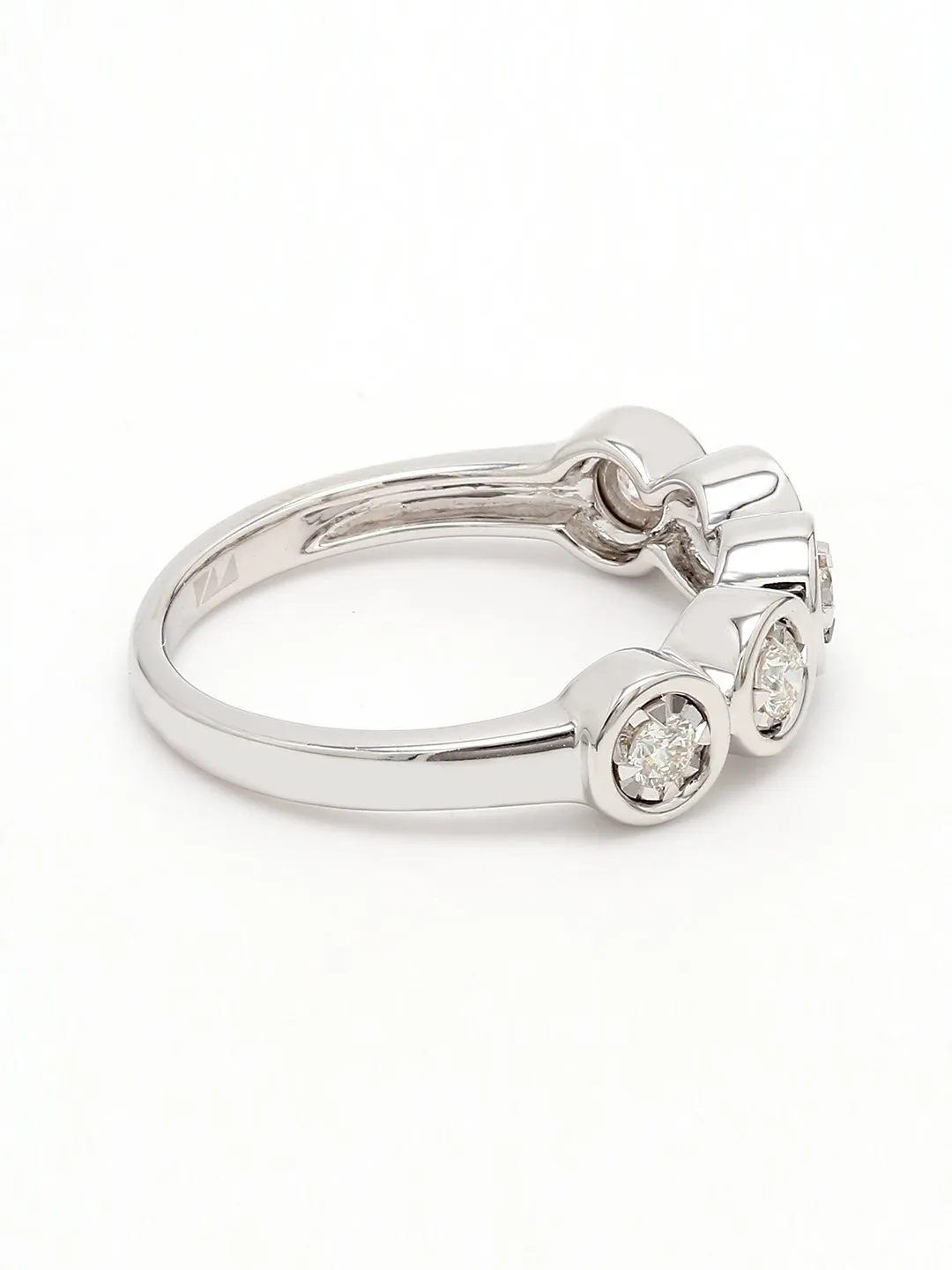 Real Diamond Illussion Solitaire Band Ring