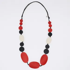 Red and Black Sybil Necklace