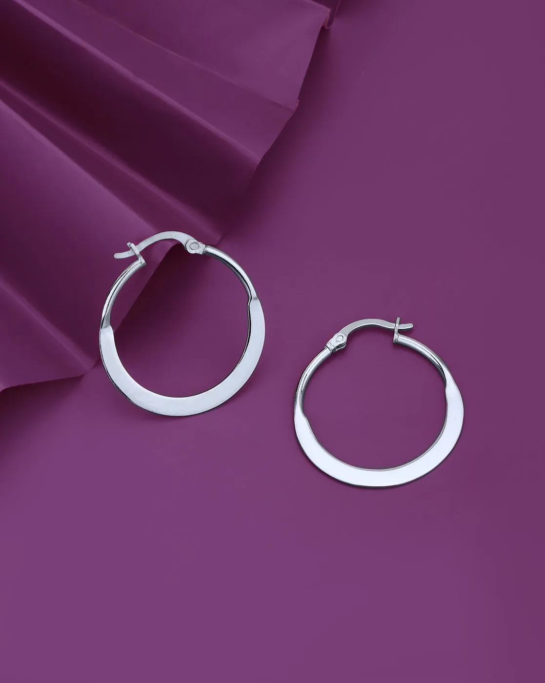 Rhodium Plated With Cz Contemporary Drop Earring For Women