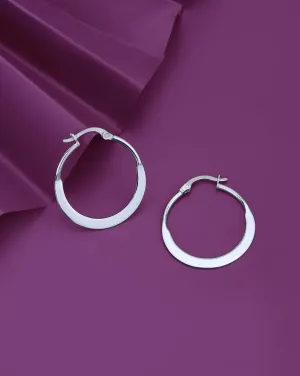 Rhodium Plated With Cz Contemporary Drop Earring For Women