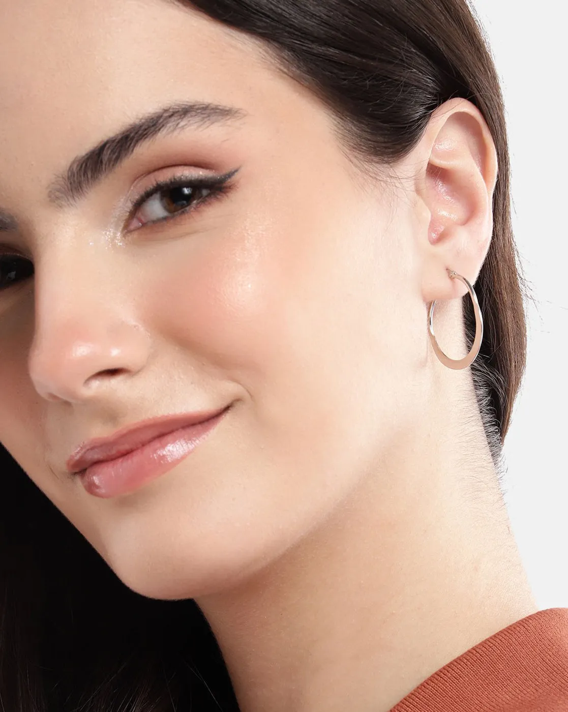 Rhodium Plated With Cz Contemporary Drop Earring For Women
