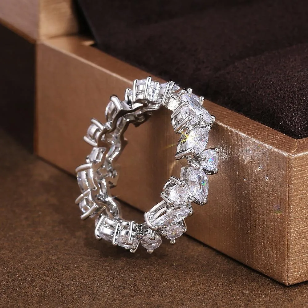 Romantic Shiny Marquise AAA Zirconia Delicate Ring