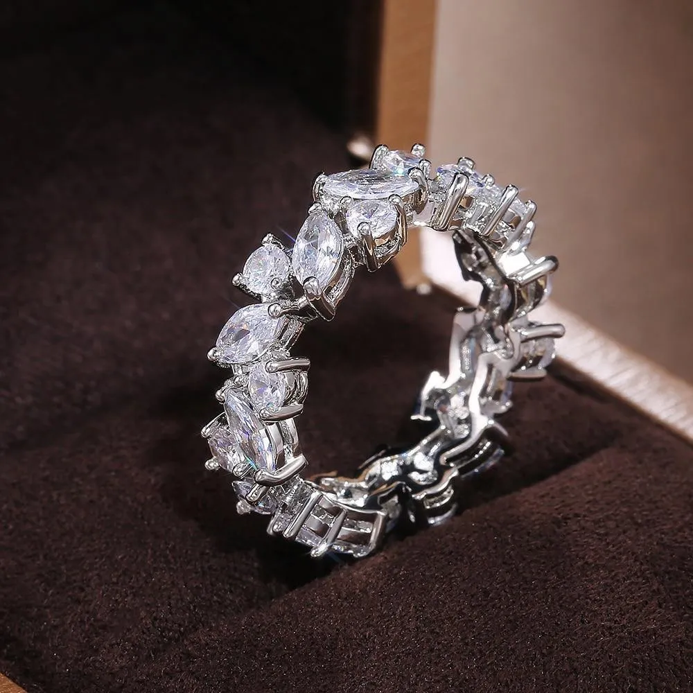 Romantic Shiny Marquise AAA Zirconia Delicate Ring