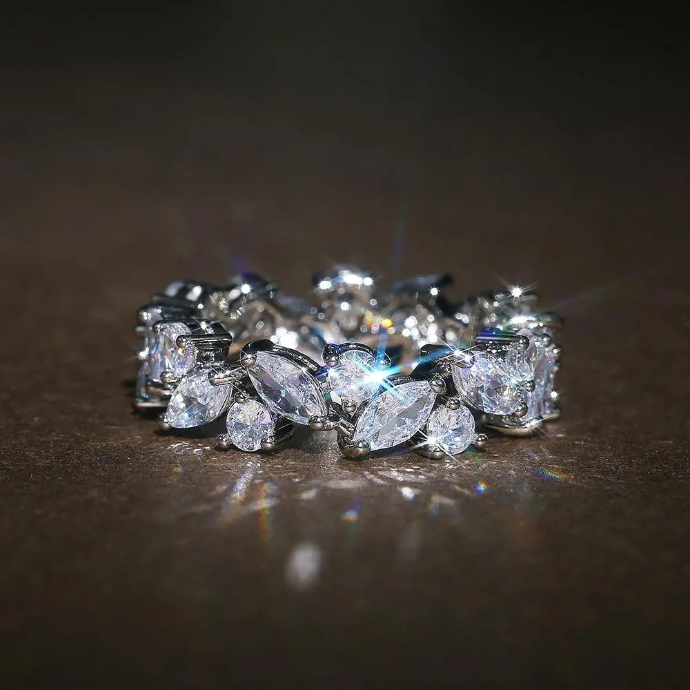 Romantic Shiny Marquise AAA Zirconia Delicate Ring