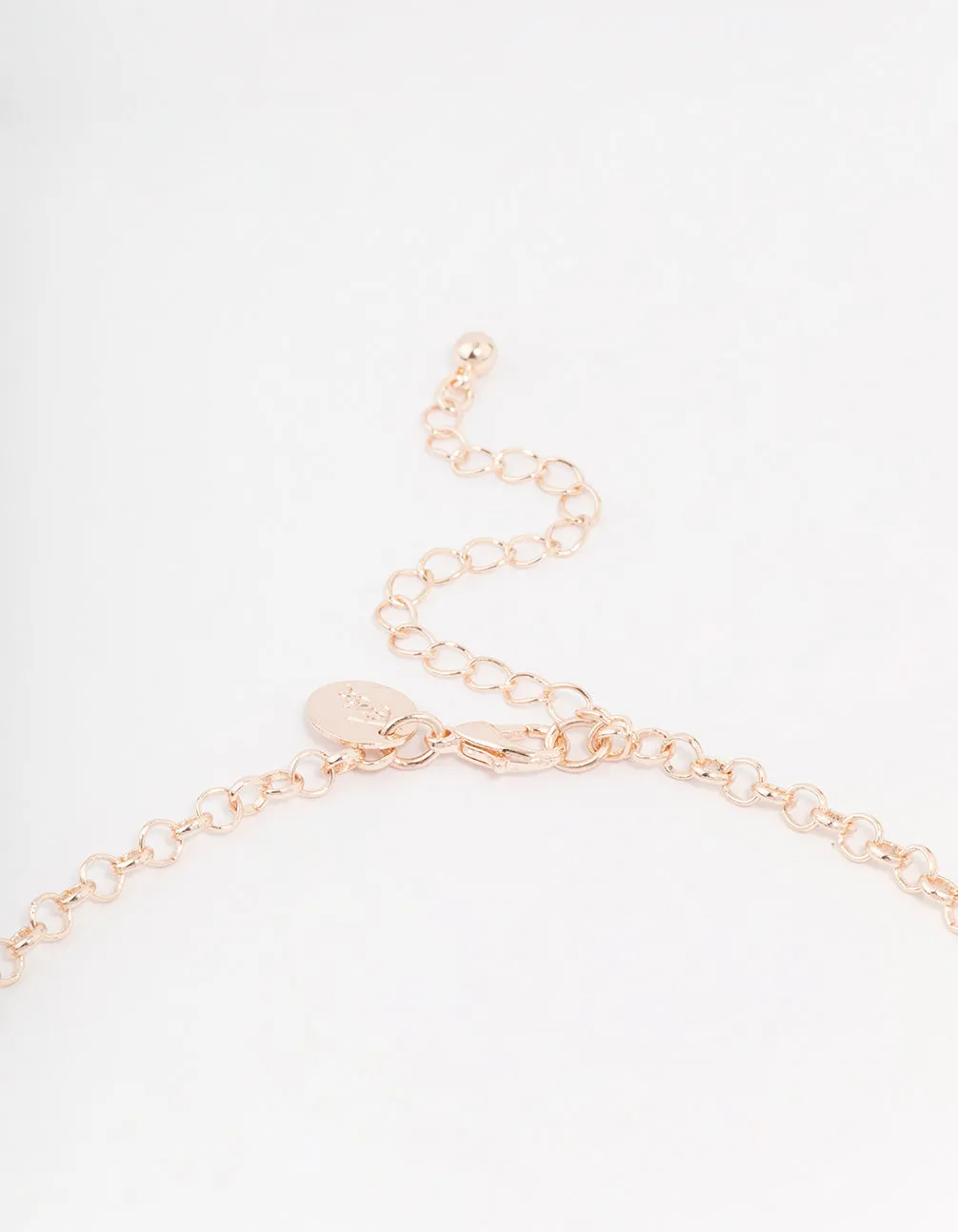 Rose Gold Glowing Circular Statement Necklace