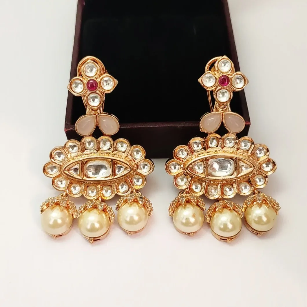 Rose Polish Kundan Contemporary