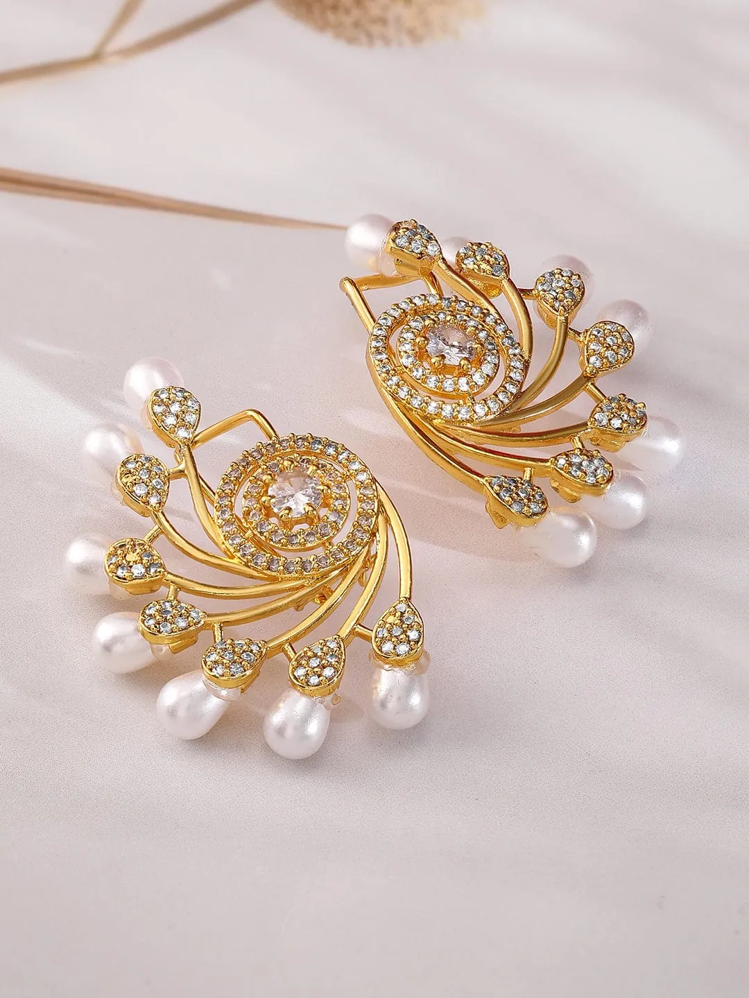Rubans Contemporary Chandbalis Earrings