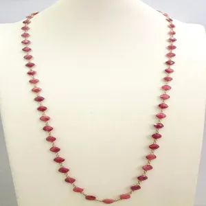 Ruby Jeweled Chain Necklace