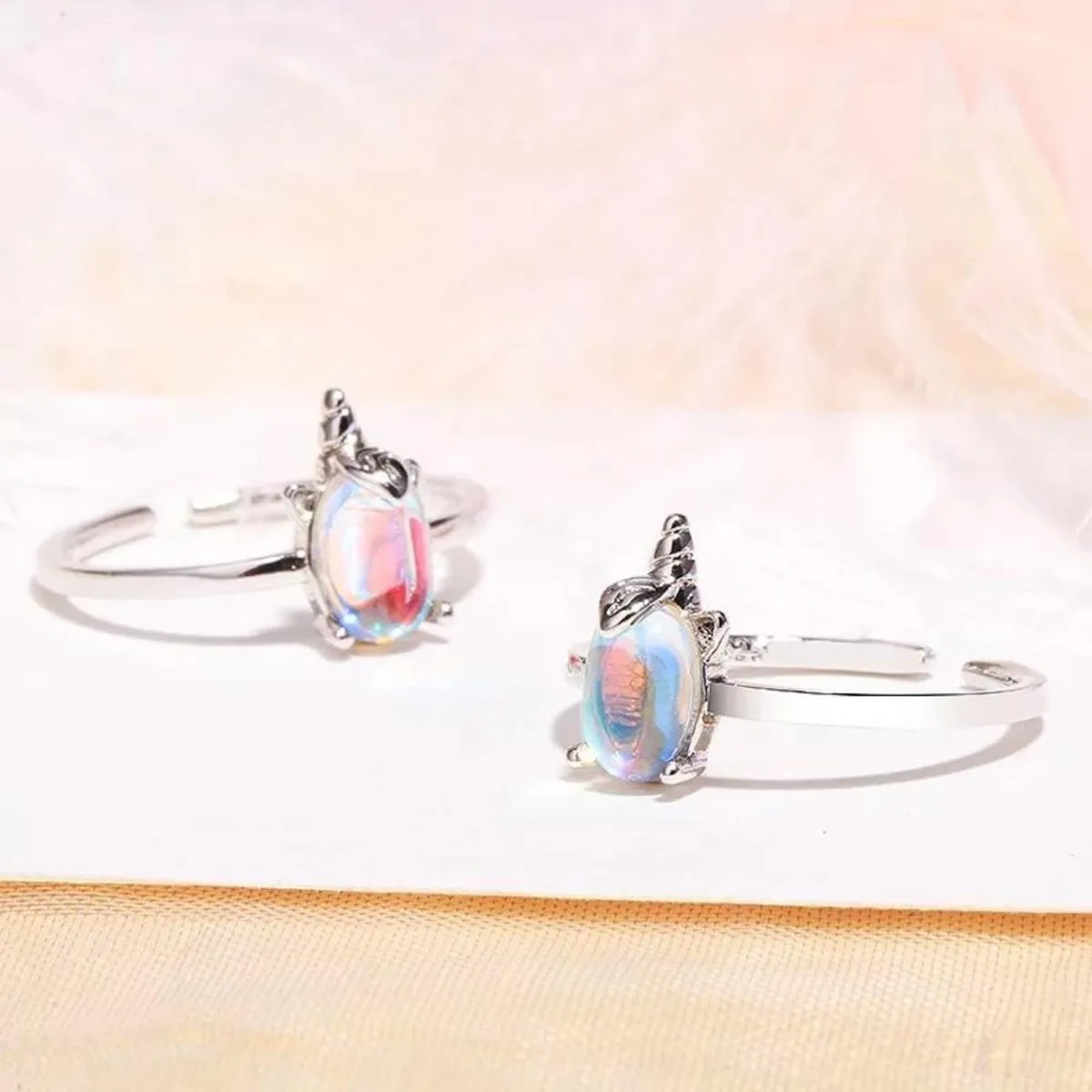 S925 Unicorn Ring Cute Animal Ring